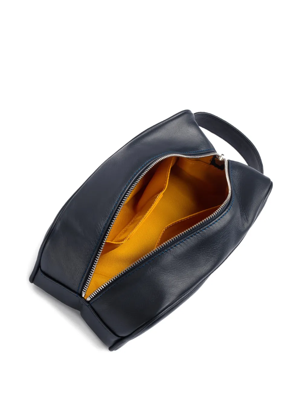  Doucal's Leather Wash Bag - Blue 