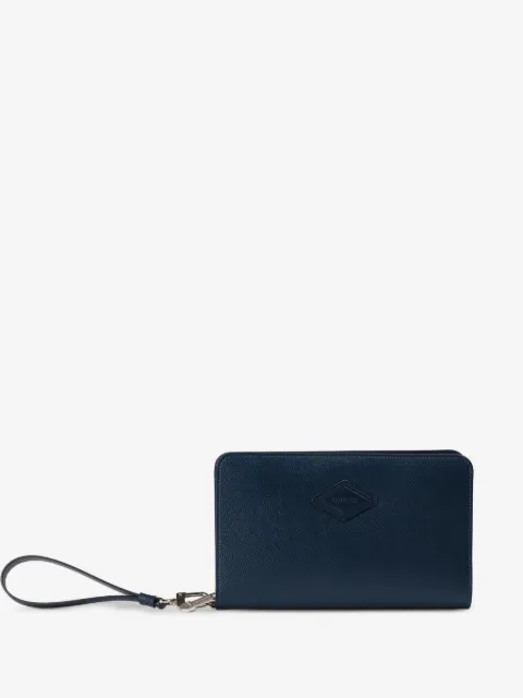 Doucal's Palmellato leather double-zip wallet