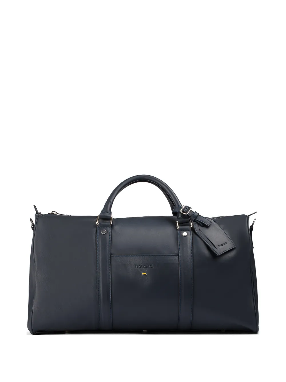 Doucal's leather weekender bag - Blu