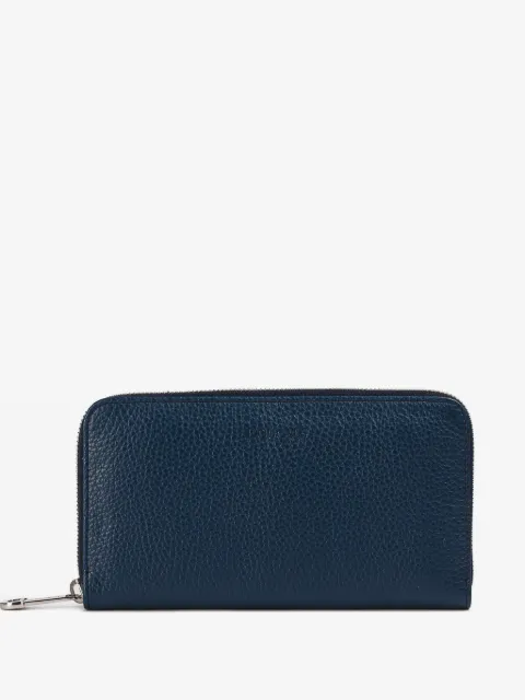 Doucal's tumbled leather continental wallet