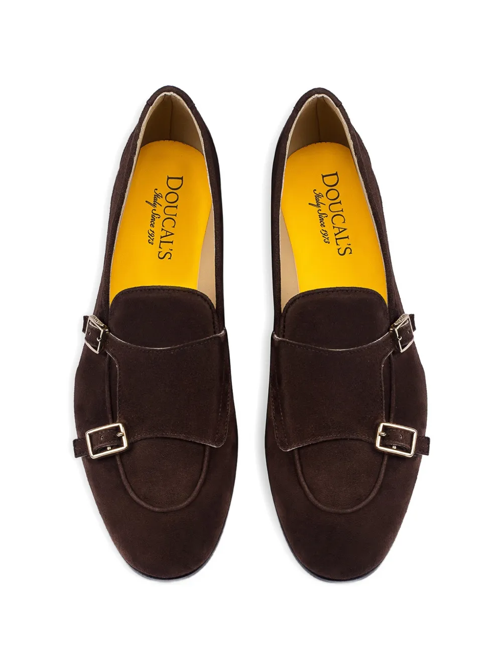 Doucal's suede double-buckle loafers Bruin