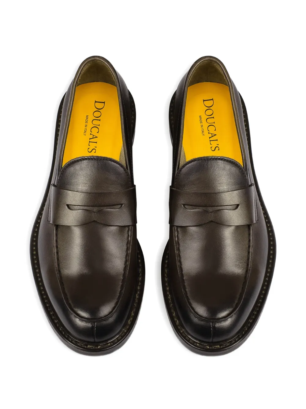 Doucal's Leren loafers Bruin