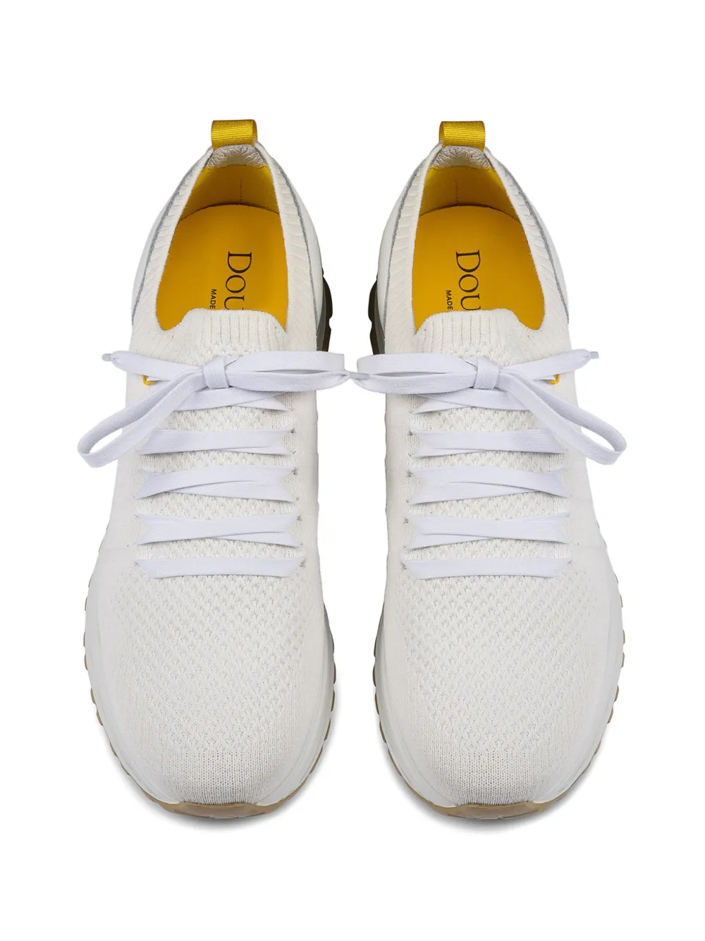 Doucal's Leren sneakers van technisch materiaal Wit