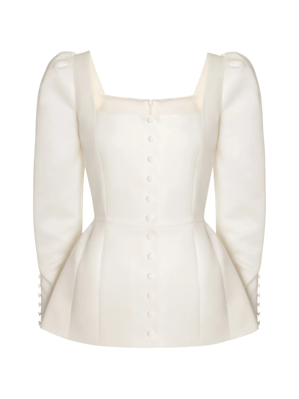 POST MERIDIEM square-neck top - Toni neutri