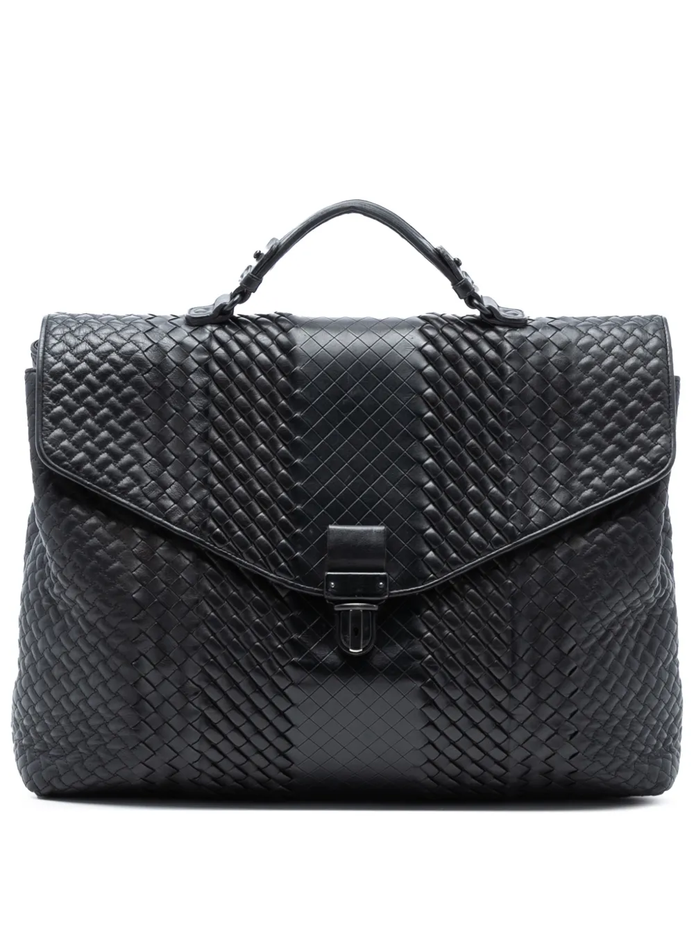 Bottega Veneta Pre-Owned 2012-2025 Nappa Intreccio Imperatore business bag - Marrone