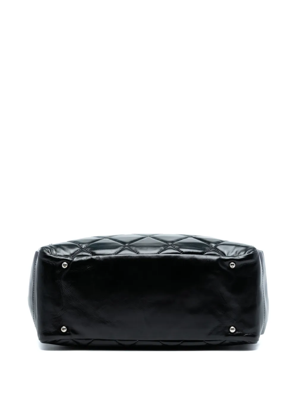2009-2010 Large Quilted Shiny Calfskin Paris Biarritz Tote Bag