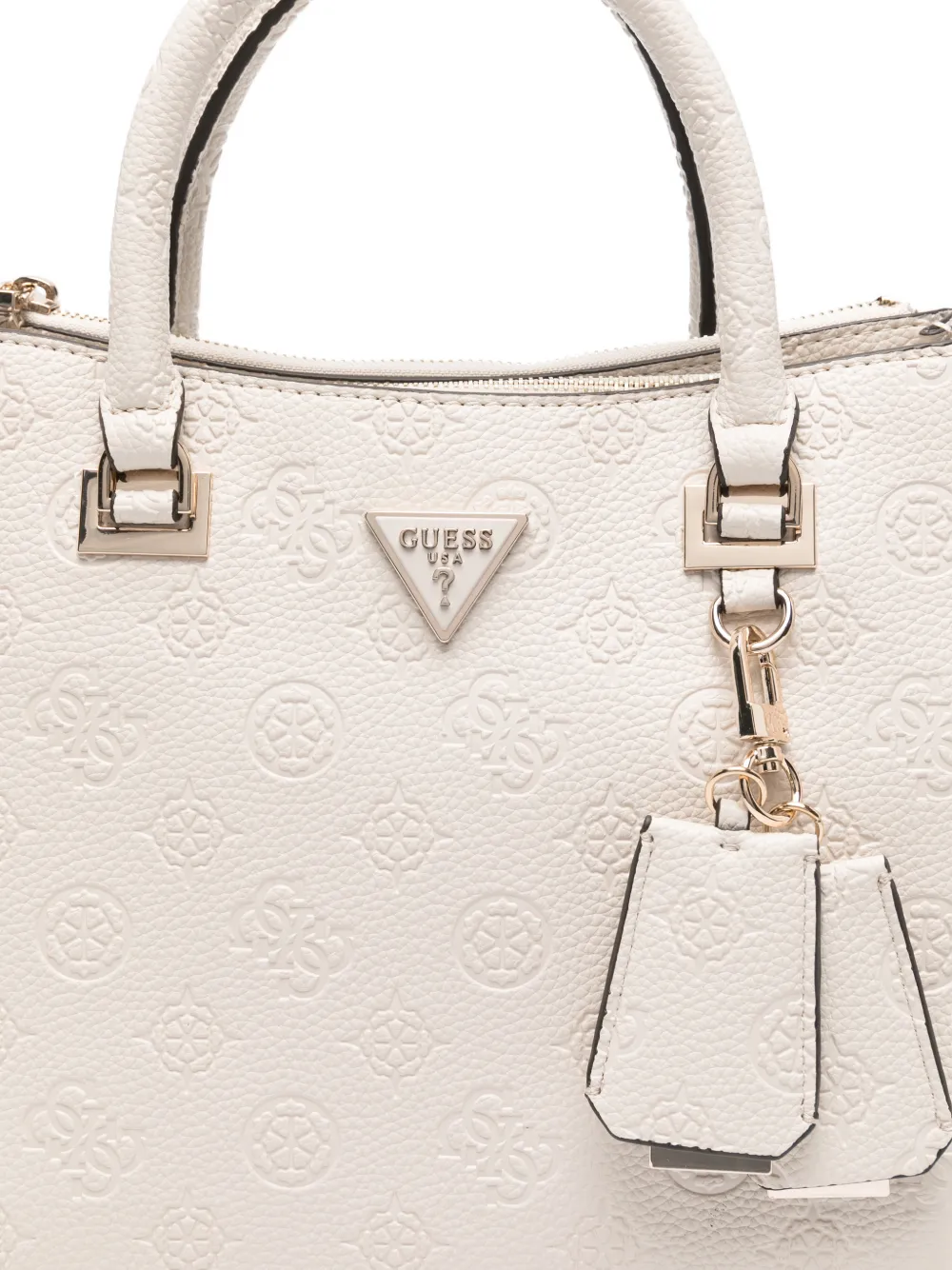 GUESS USA Cresidia II shopper met logoplakkaat Wit