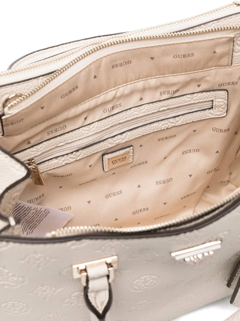 GUESS USA Cresidia II shopper met logoplakkaat Wit
