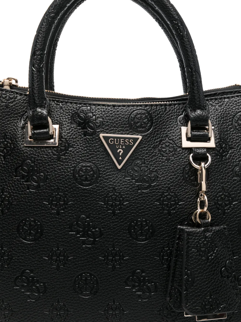 GUESS USA Cresidia shopper met logoplakkaat Zwart