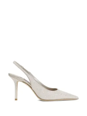 Jimmy Choo Romy ポインテッドトゥ パンプス | ホワイト | FARFETCH JP