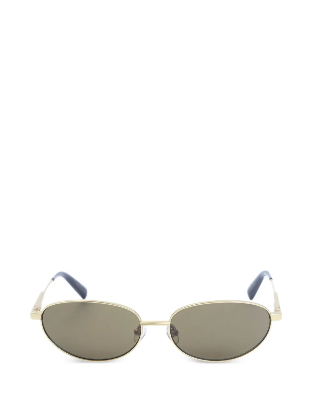 Jacquemus oval-frame sunglasses - Oro