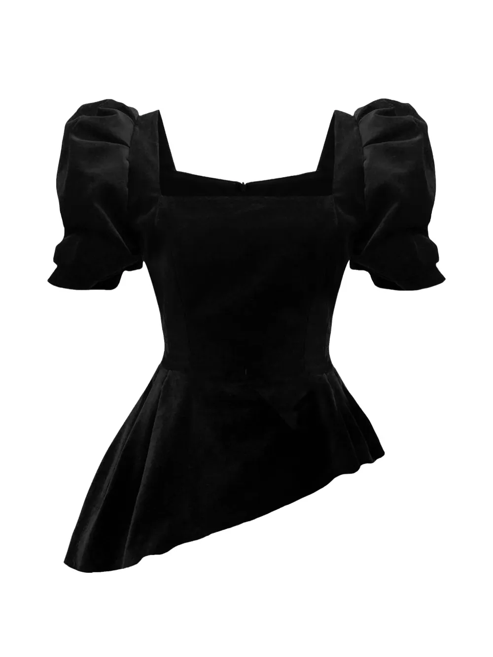 POST MERIDIEM square-neck top - Nero