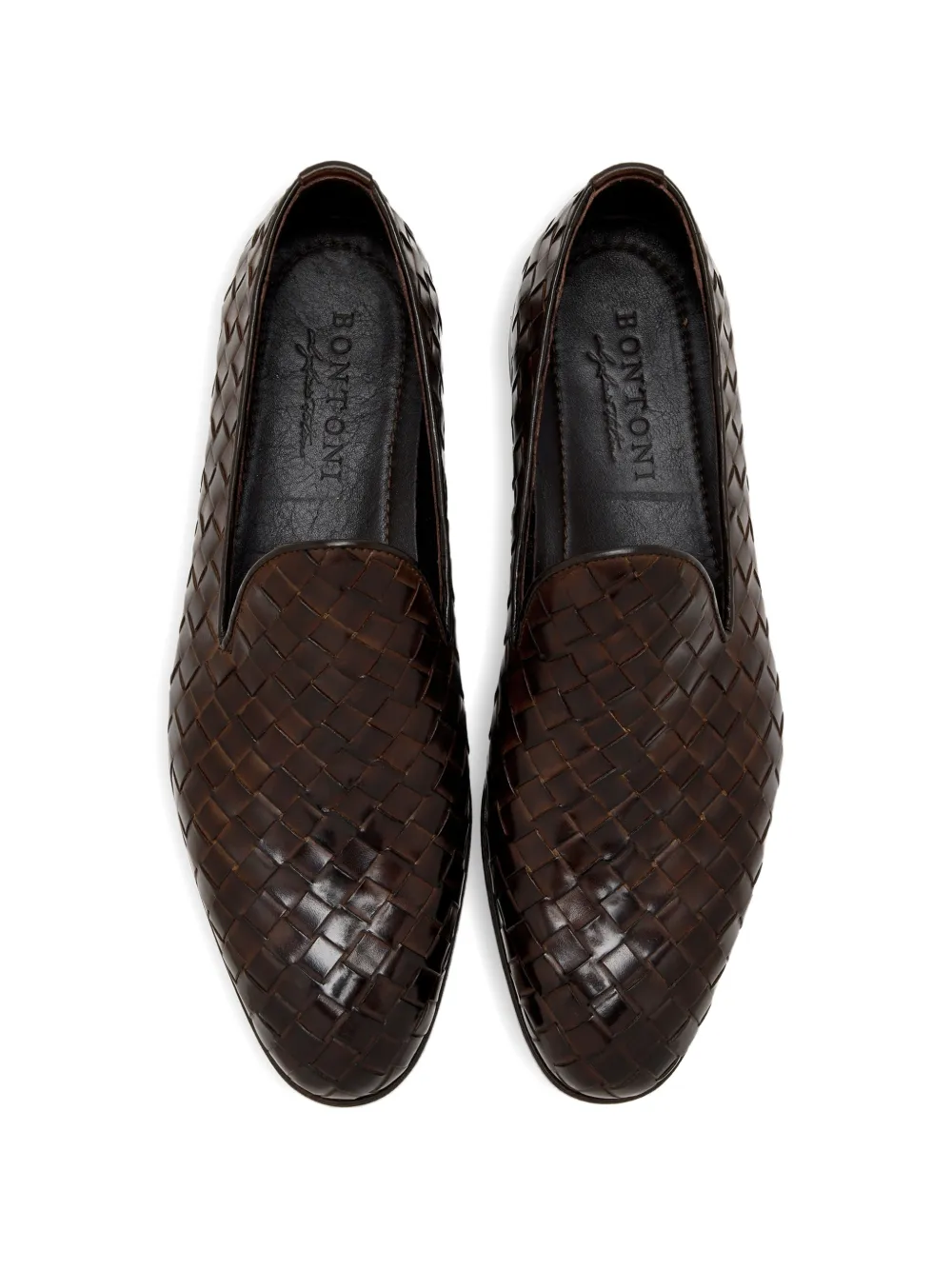Bontoni woven loafers Bruin