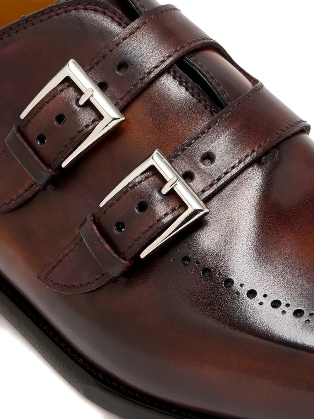 Bontoni double-buckle brogue loafers Bruin