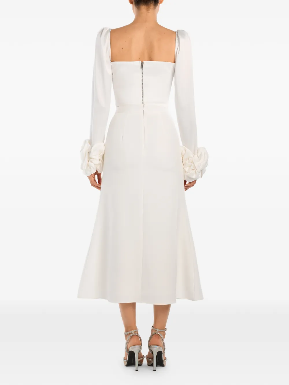  Post Meridiem A-line Midi Skirt - White 
