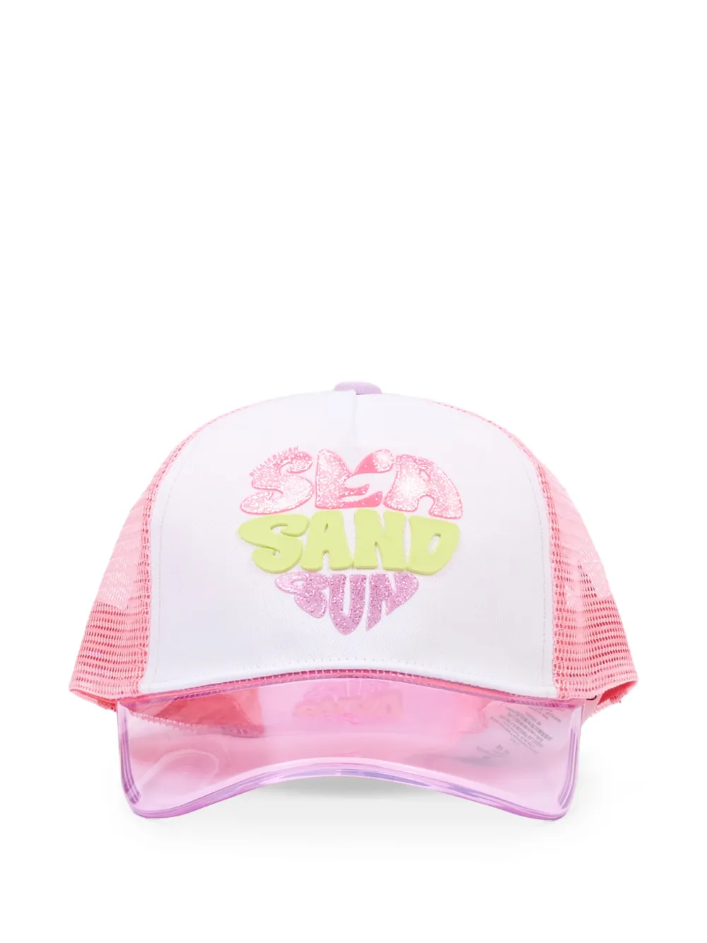 Billieblush logo-graphic cap - Bianco