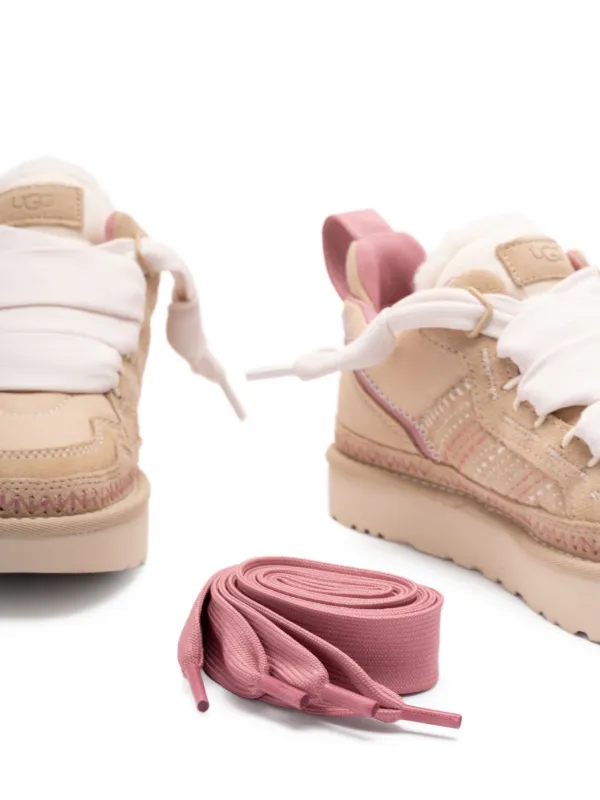 UGG Lowmel Meadow pink-trim Sneakers | Neutrals | FARFETCH