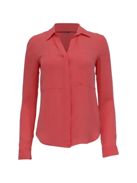 Theory Button-down silk blouse