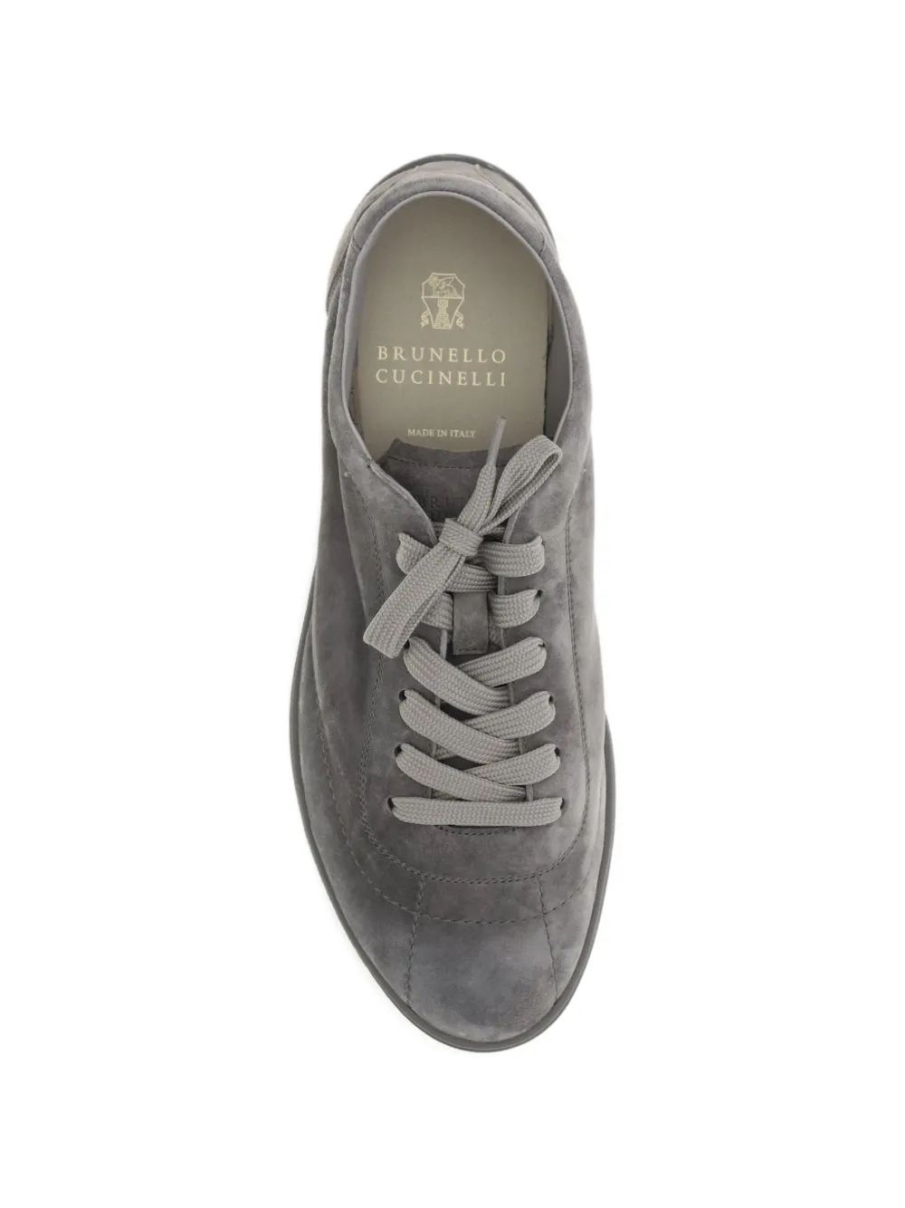 Brunello Cucinelli Leren sneakers Grijs
