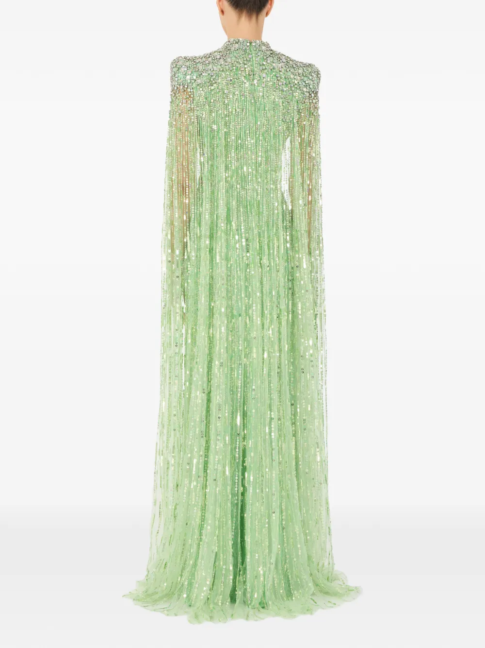  Jenny Packham Vestido Largo Opera Con Apliques - Verde 