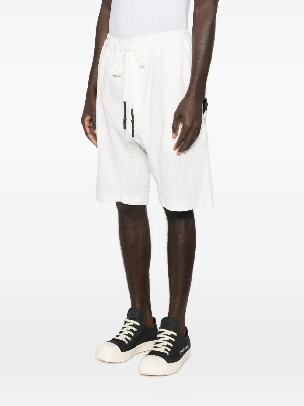 69 BY ISAAC SELLAM Shorts met trekkoord Wit