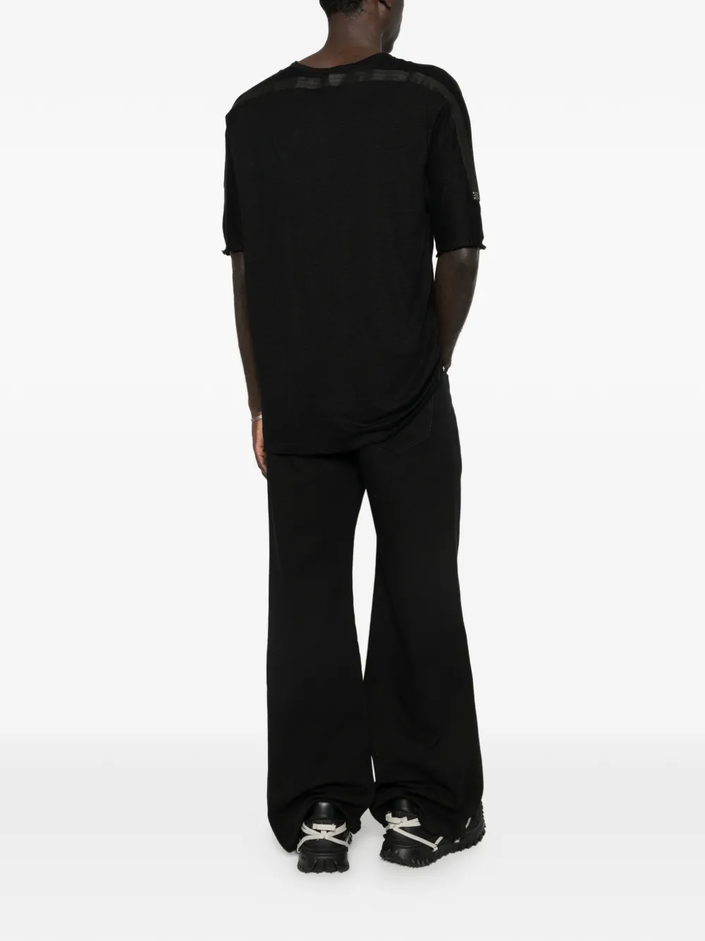 69 BY ISAAC SELLAM T-shirt met ronde hals Zwart