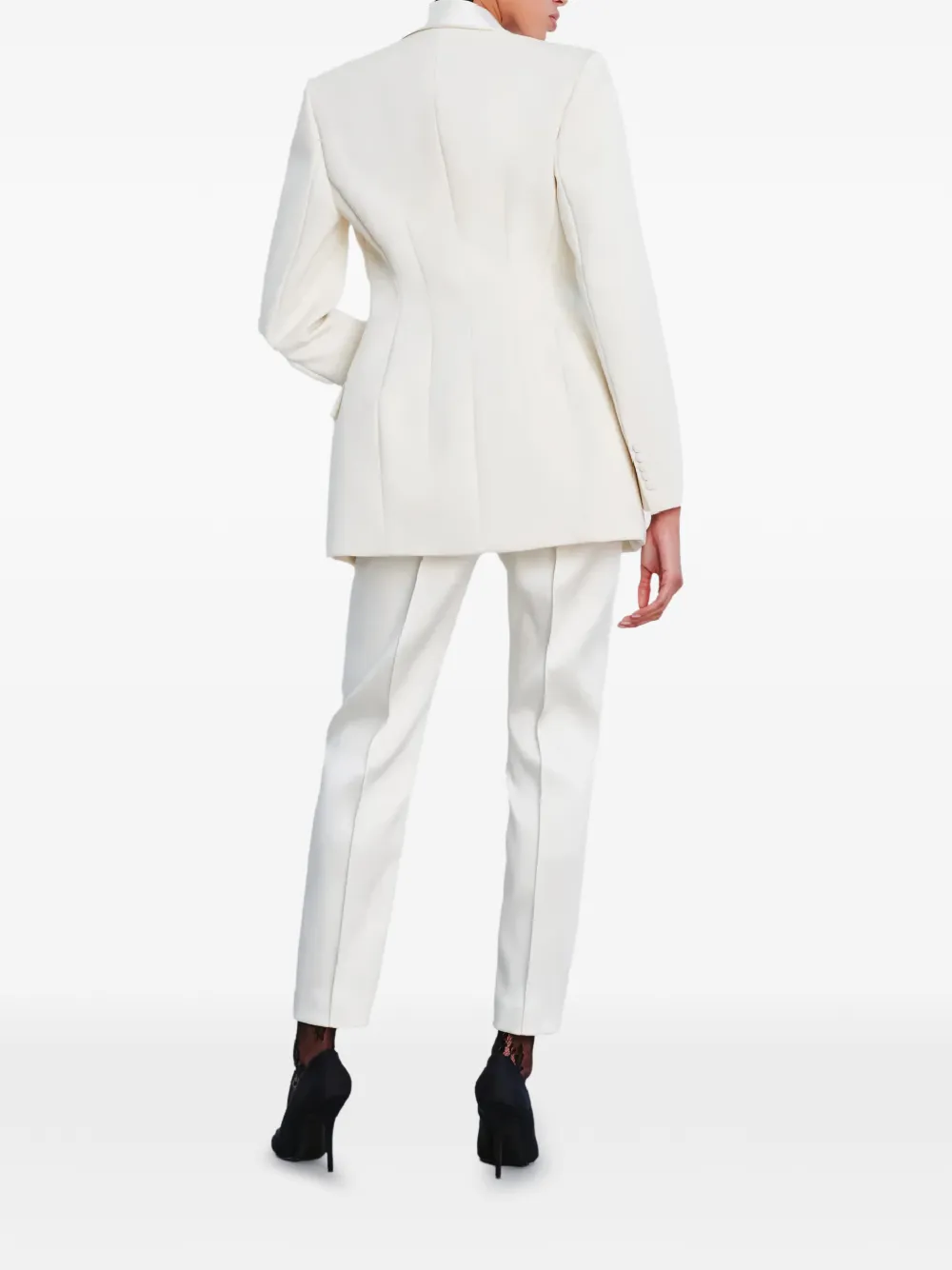 WARDROBE.NYC Front Flap Pockets Jacket in White, view 4