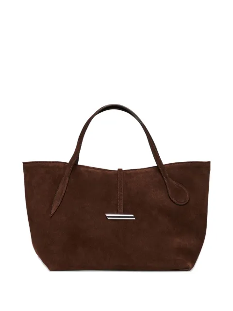 Liffner petite penne calf suede tote bag