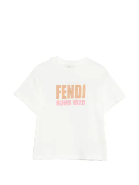 Fendi Kids 1925 Roma T-shirt med logo