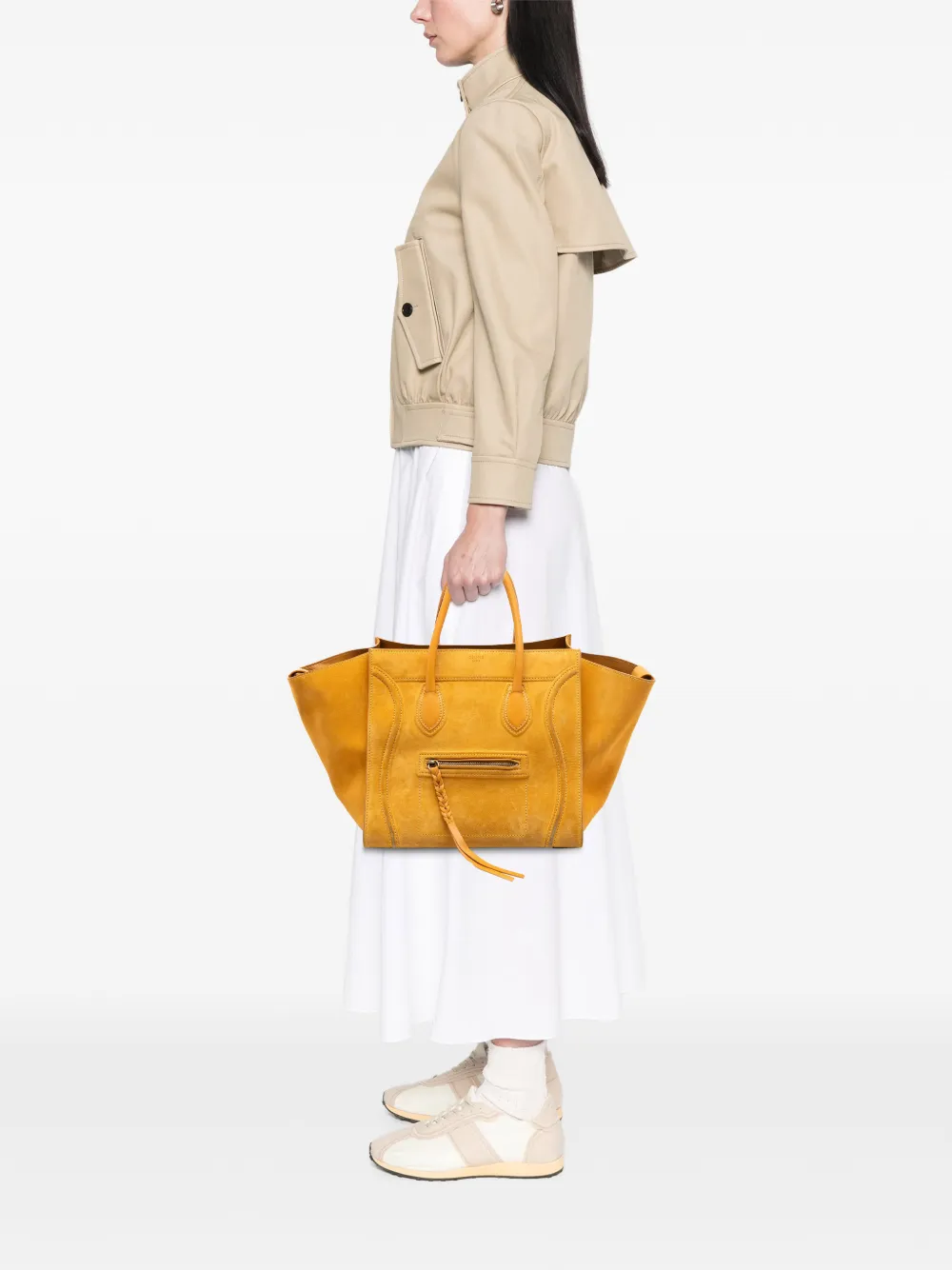 Celine Pre-Owned 2013 ミディアム スエード ファントム ラゲージ