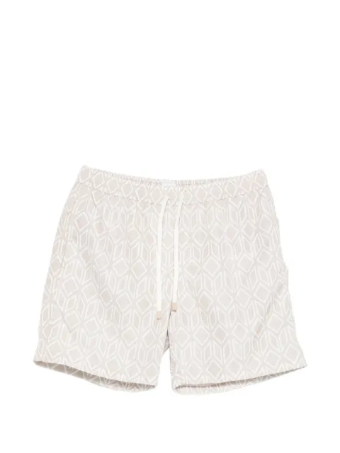 Eleventy geometric-patterned swim shorts