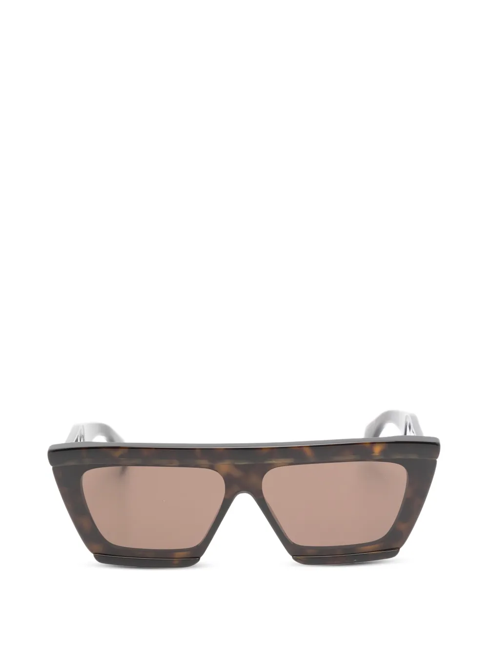 Alaia Eyewear Zonnebril met geometrisch montuur Bruin