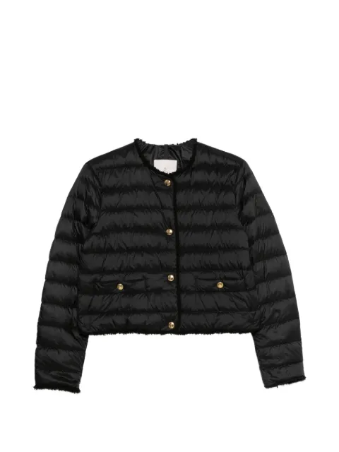 Moncler Fleurs button quilted jacket