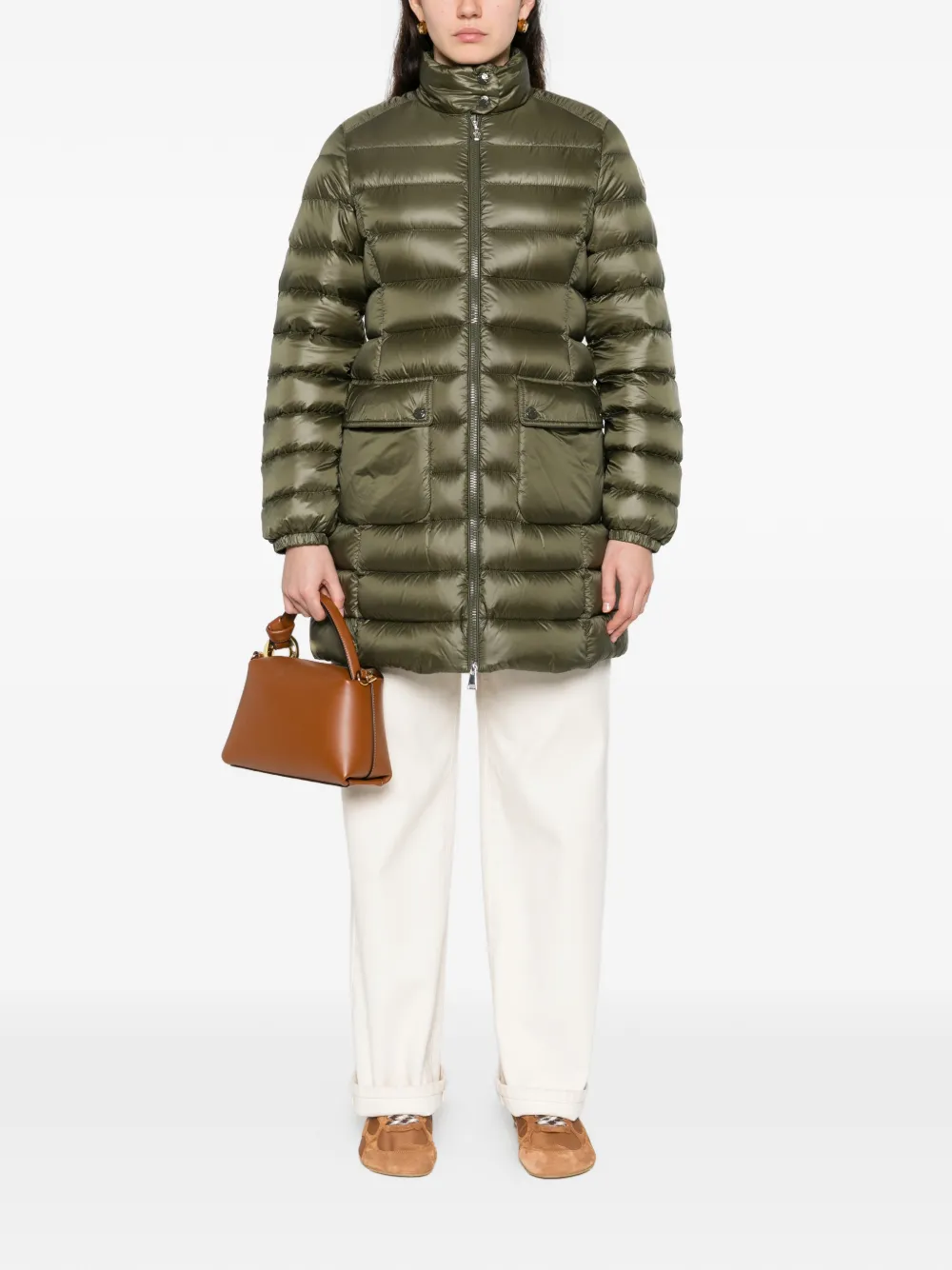 Moncler Igelle jack met rits Groen