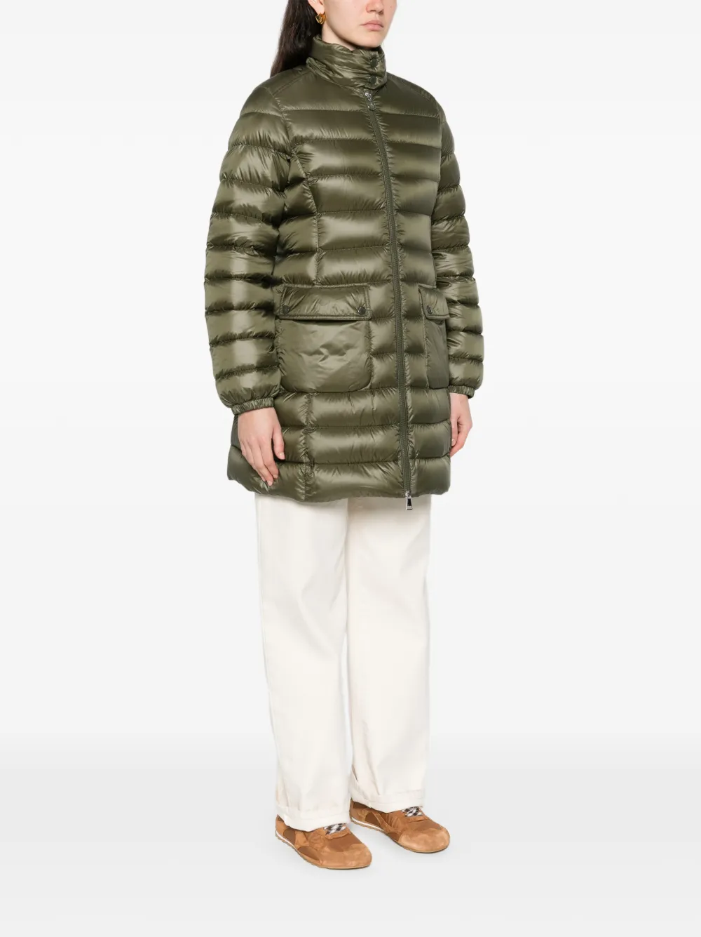 Moncler Igelle jack met rits Groen