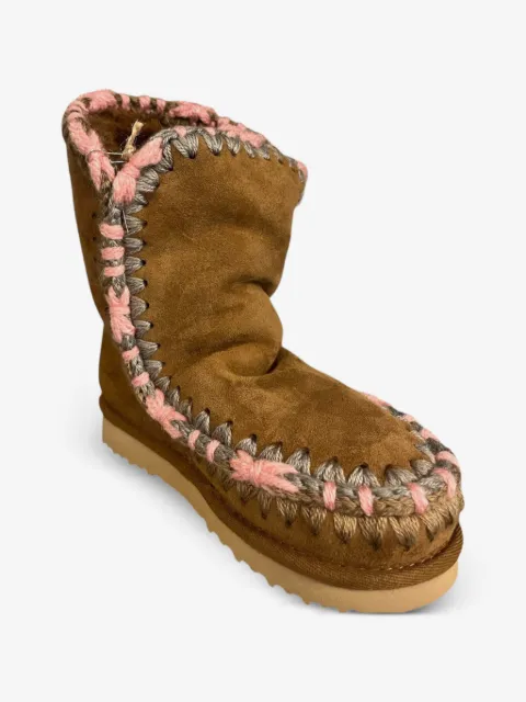 Mou Kids botas de gamuza con costuras