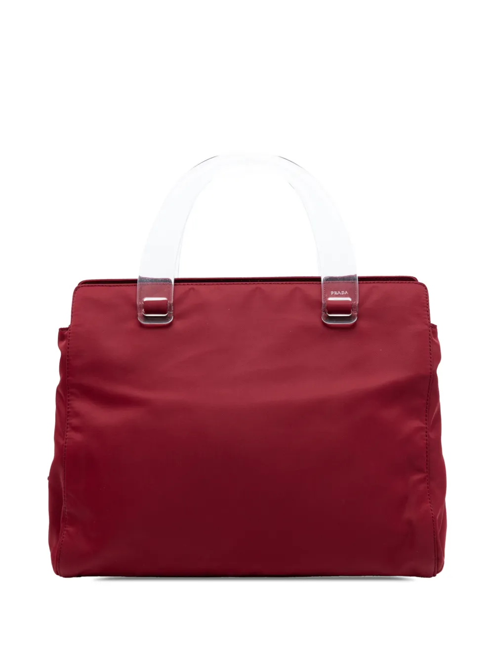 Prada Pre-Owned 2000-2013 Tessuto Acrylic Handle Bag handbag - Rosso