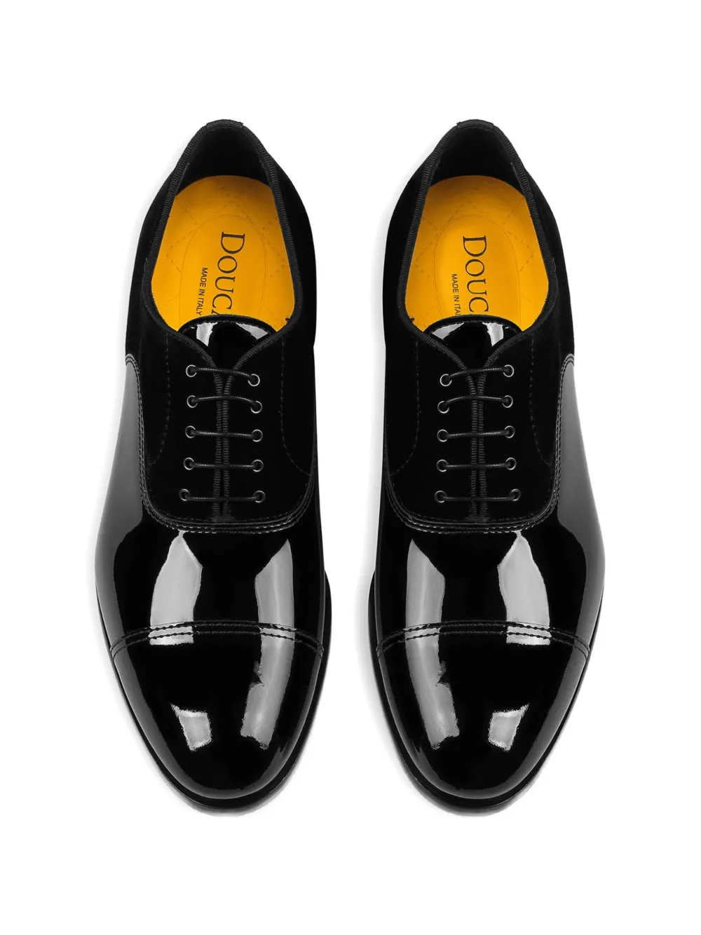 Doucal's Oxford lakleren schoenen Zwart