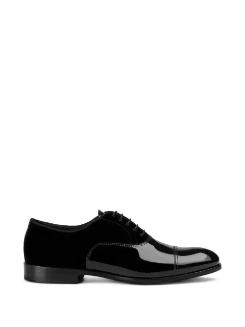 Doucal's patent-finish leather oxford shoes