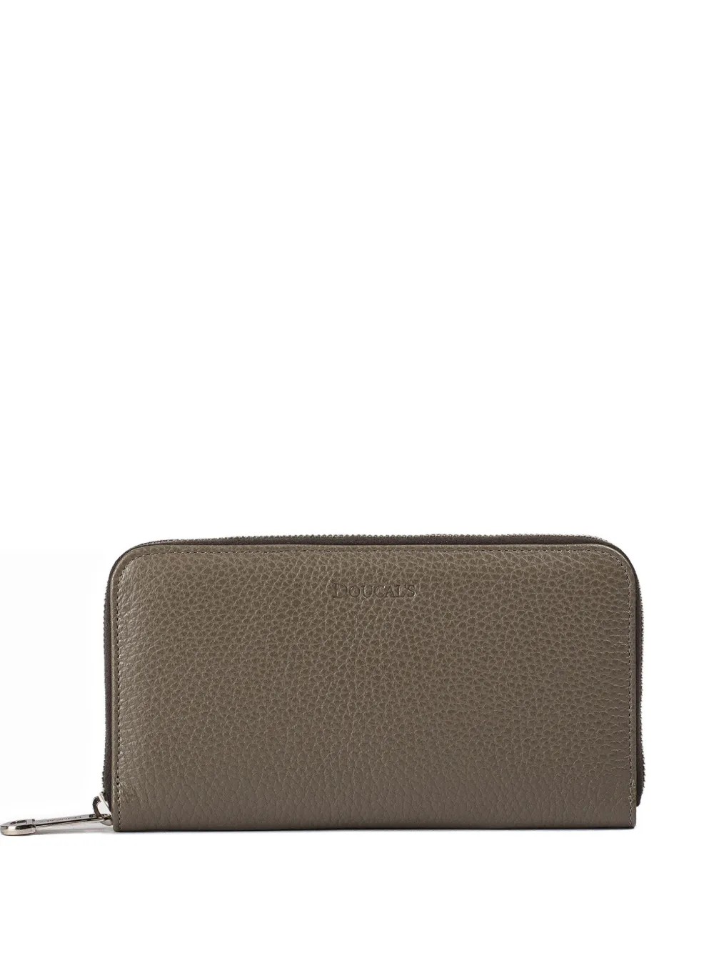 Doucal's tumbled leather Continental wallet - Marrone