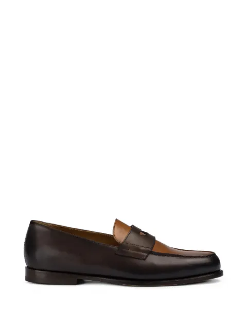 Doucal's two-tone leather loafers