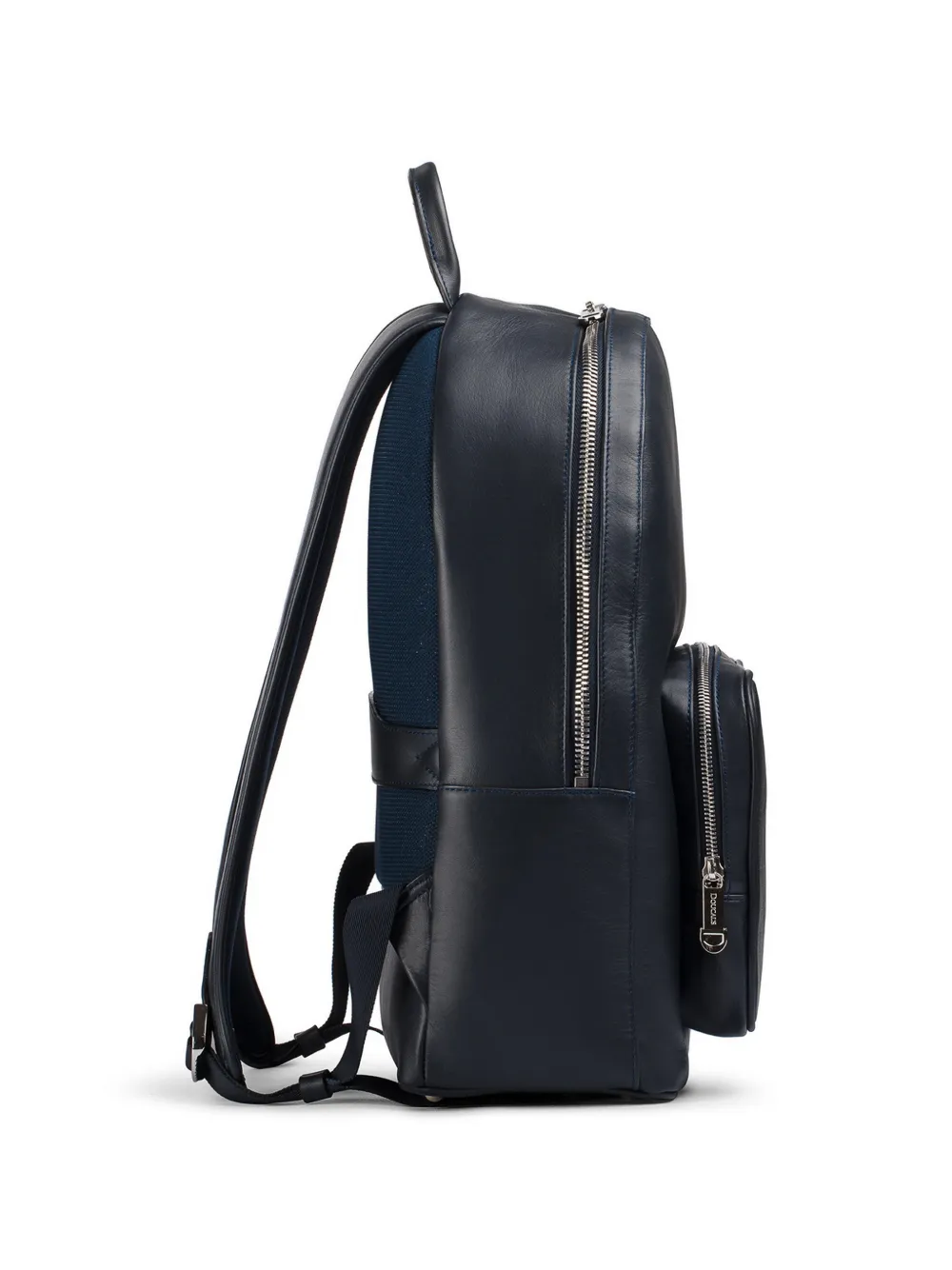  Doucal's Top-handle Leather Backpack - Blue 
