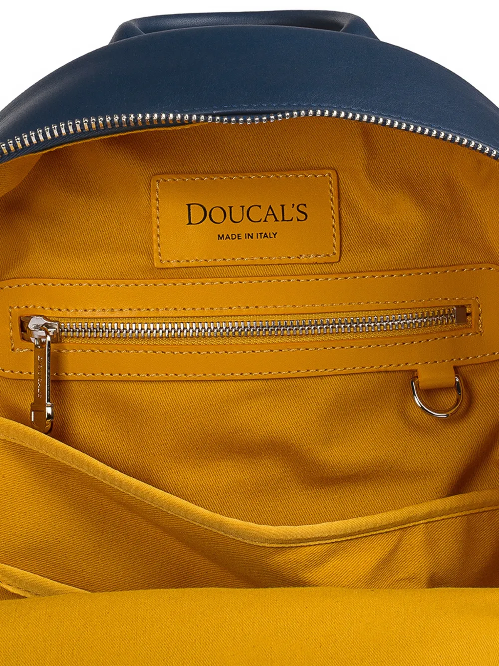 Leather Zip Backpack