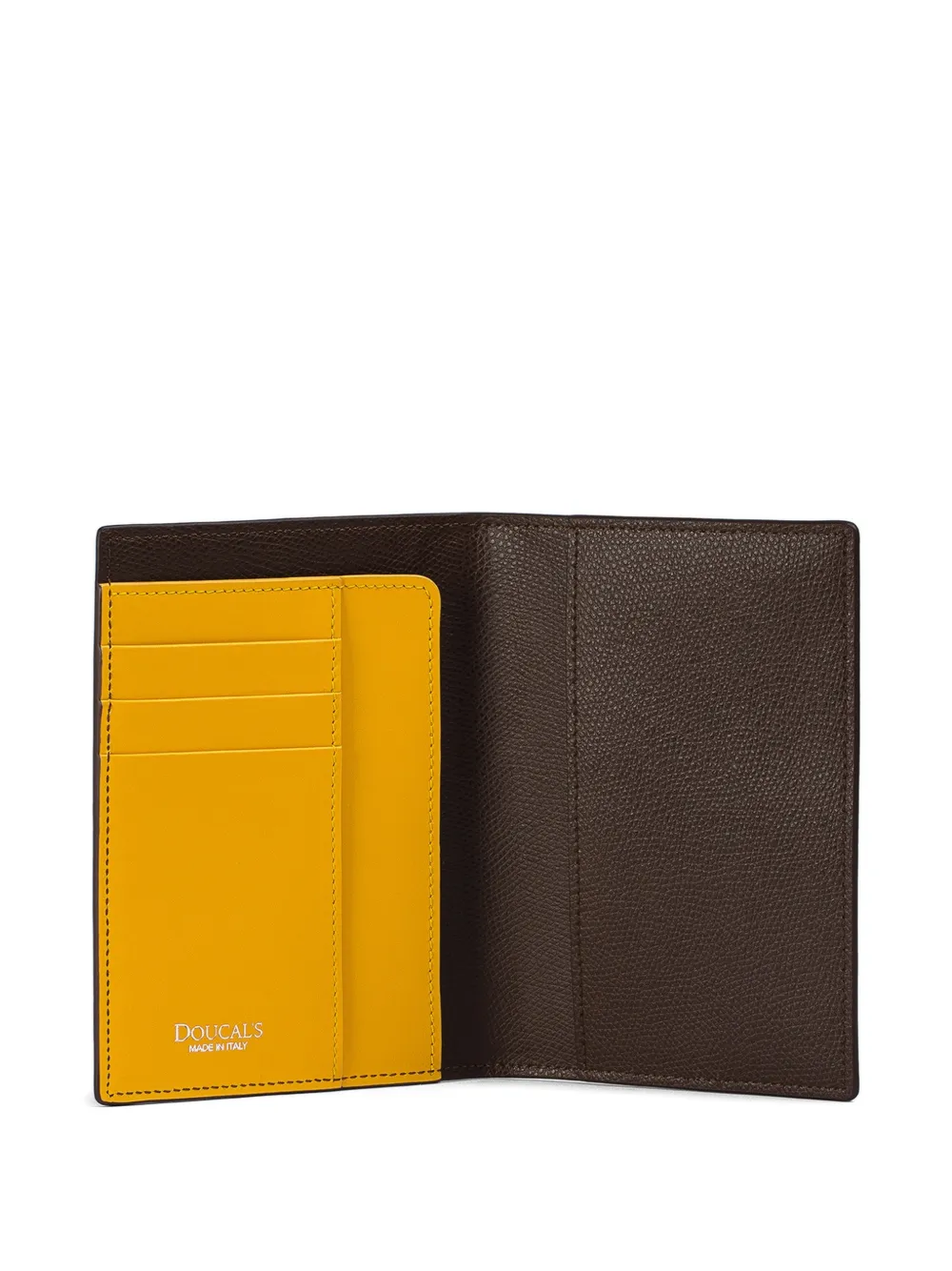  Doucal's Palmellato-leather Passport Holder - Brown 