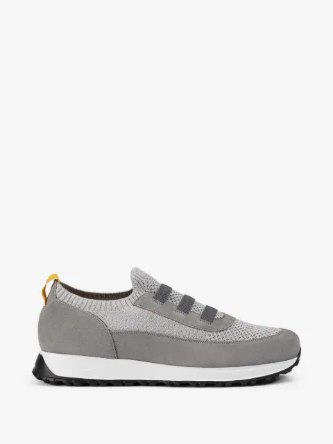 Doucal's suede panelled sneakers