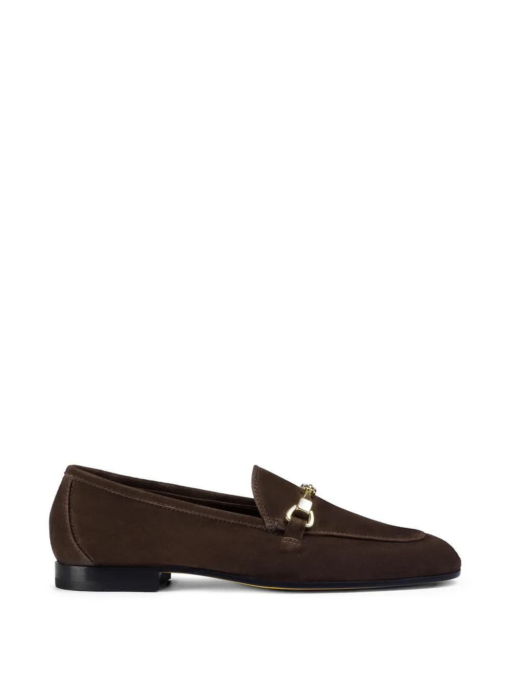 Doucal's metal-detail suede loafers - Marrone
