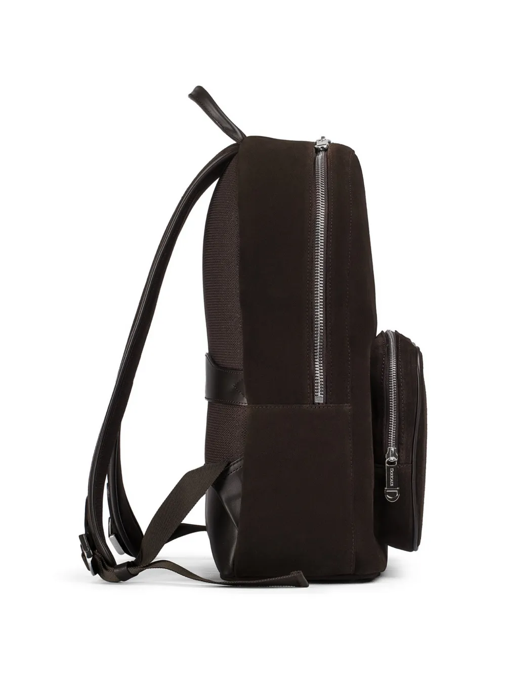  Doucal's Top-handle Leather Backpack - Brown 