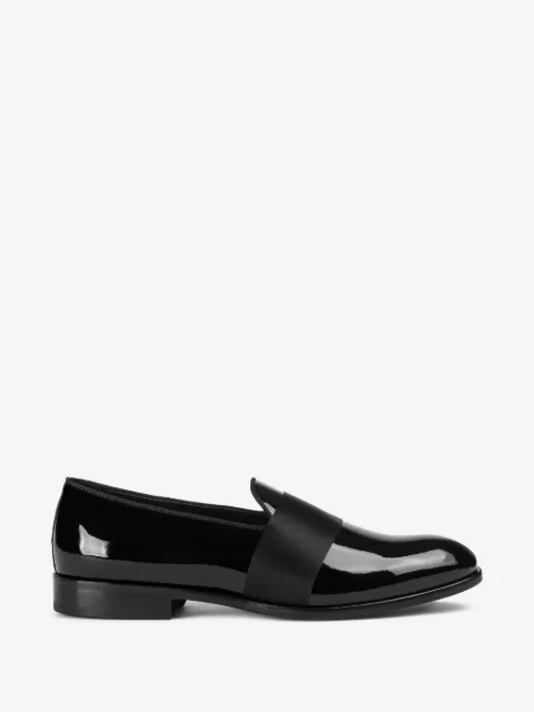 Doucal's mocassins en cuir verni