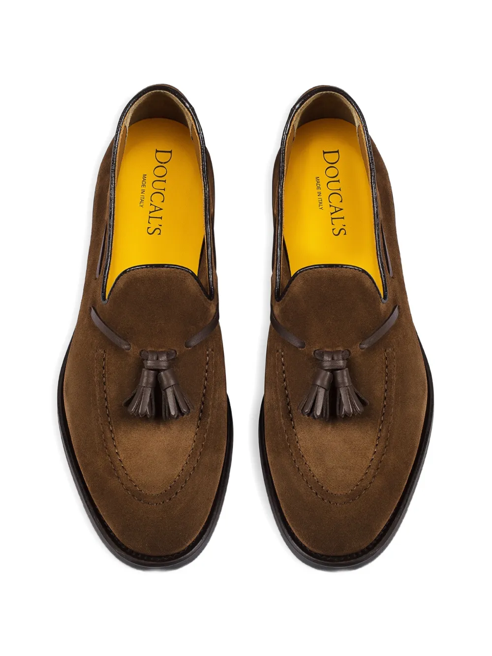 Doucal's Suède loafers met kwastje Bruin