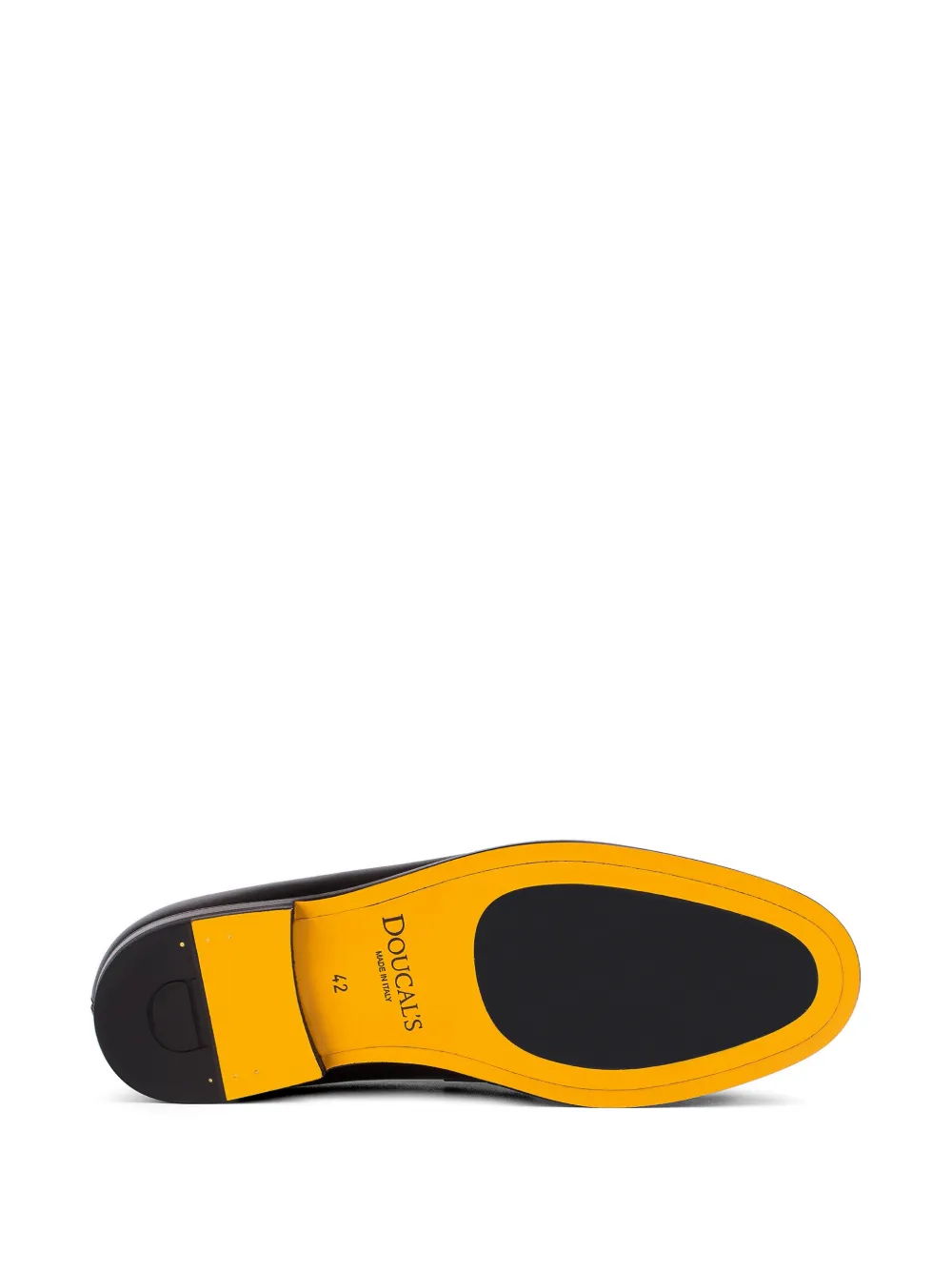 Doucal's Tweekleurige leren loafers Zwart